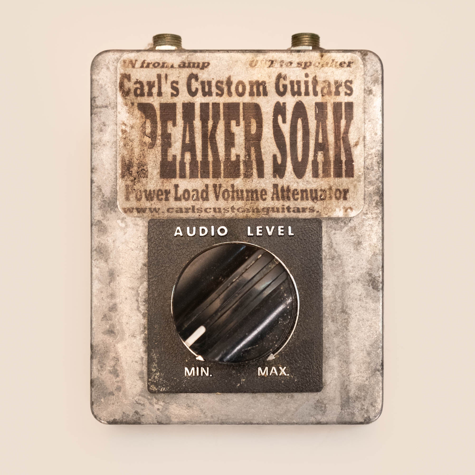 Preloved Carl's Custom Guitars Speaker Soak guitar amp power tube line volume attenuator, 50W, 8 ohms, effects power supply.