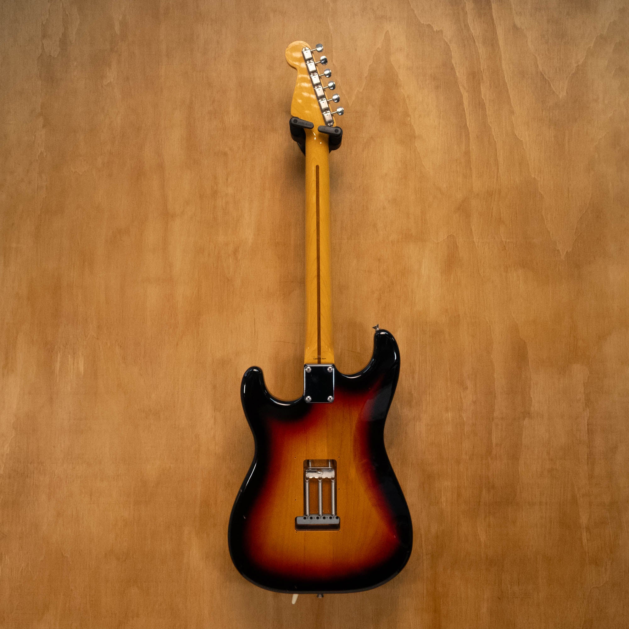 Fender '58 Stratocaster electric guitar in 3-tone sunburst with Texas Specials pickups, crafted in Japan, viewed from the front.