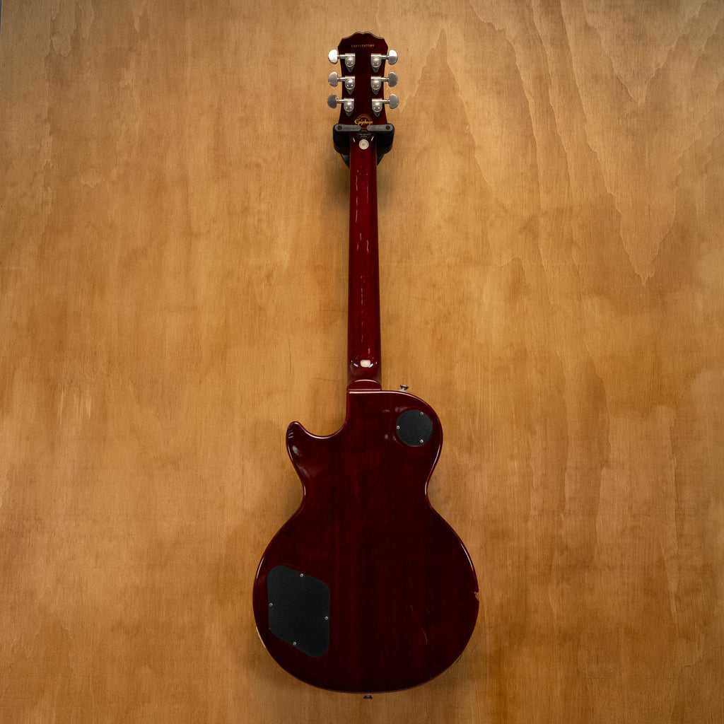 Epiphone Les Paul Standard Plus Top Pro electric guitar in Honey Burst finish, showing the body and neck detail.
