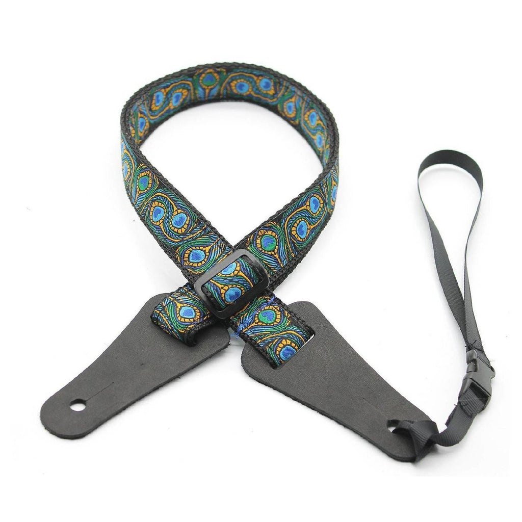 DSL Straps Bluegrass Series Poly Ukulele Strap 1in - Peacock