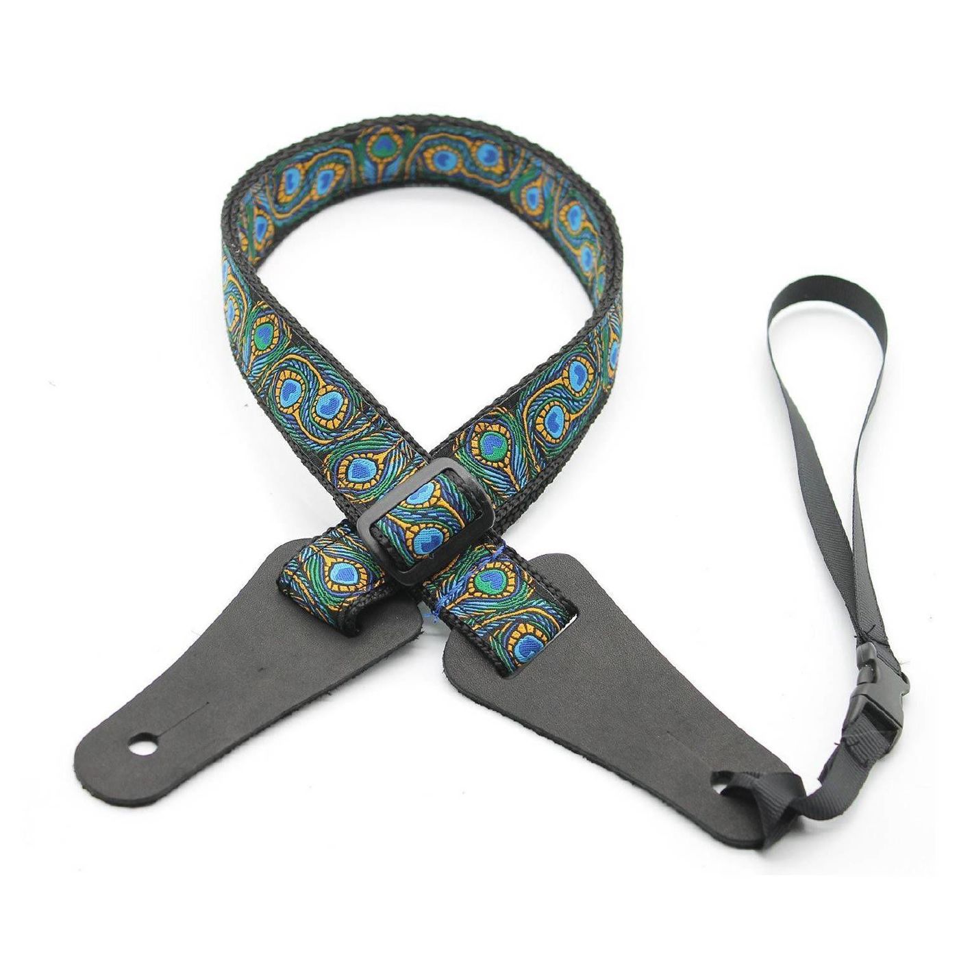 DSL Straps Bluegrass Series Poly Ukulele Strap 1in - Peacock