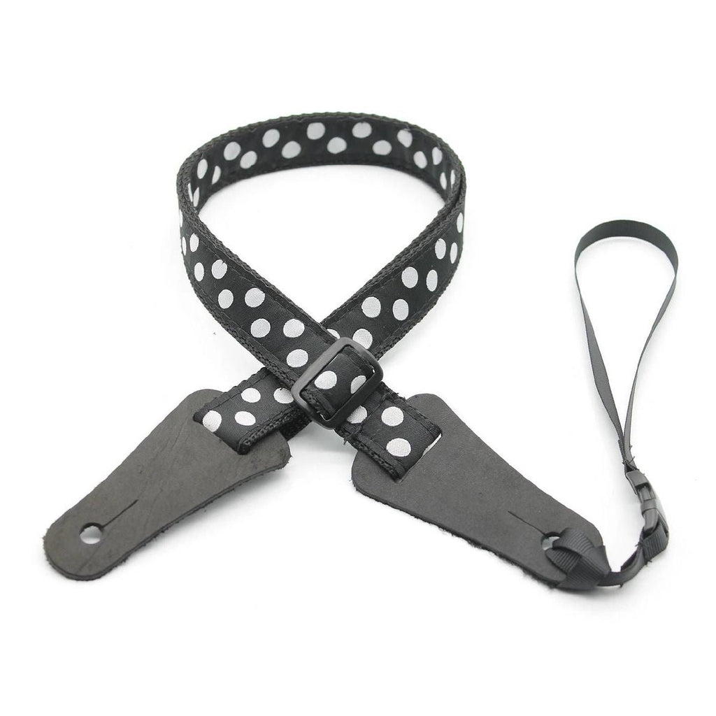 DSL Straps Bluegrass Series Poly Ukulele Strap 1in - Polka Dot