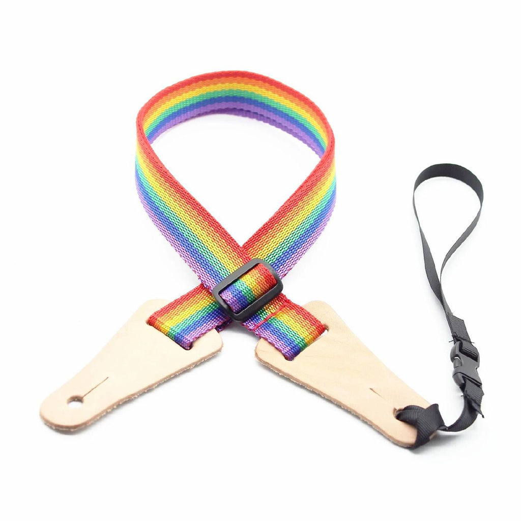 DSL Straps Bluegrass Series Poly Ukulele Strap 1in - Rainbow
