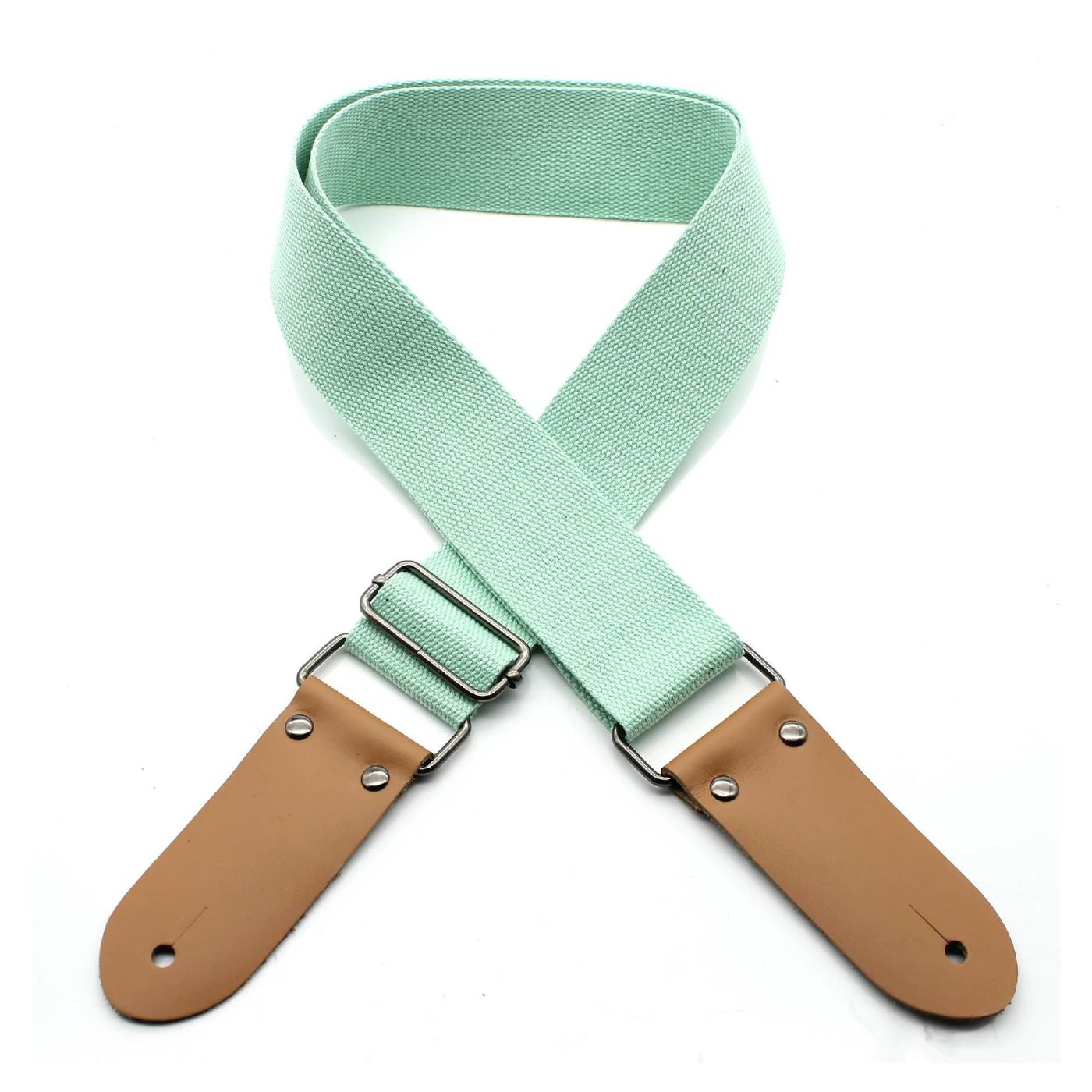 DSL Straps Weaving Cotton Guitar Strap 2" - Aqua