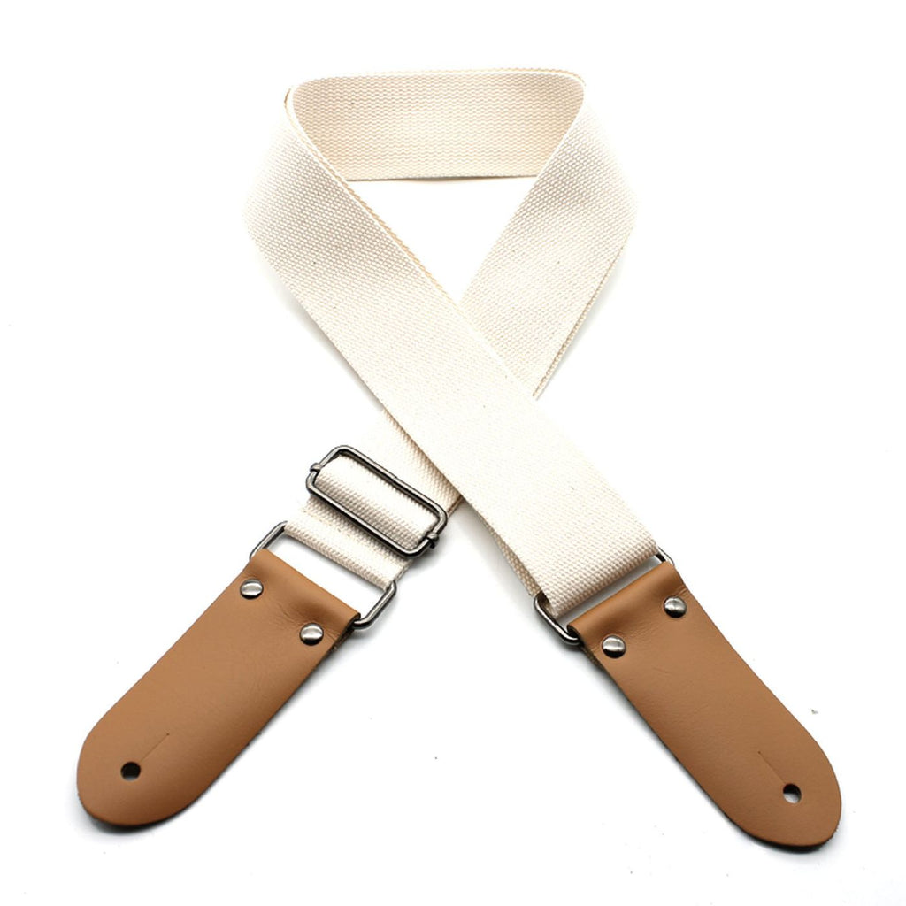 DSL Straps Weaving Series Cotton Guitar Strap 2in - Beige