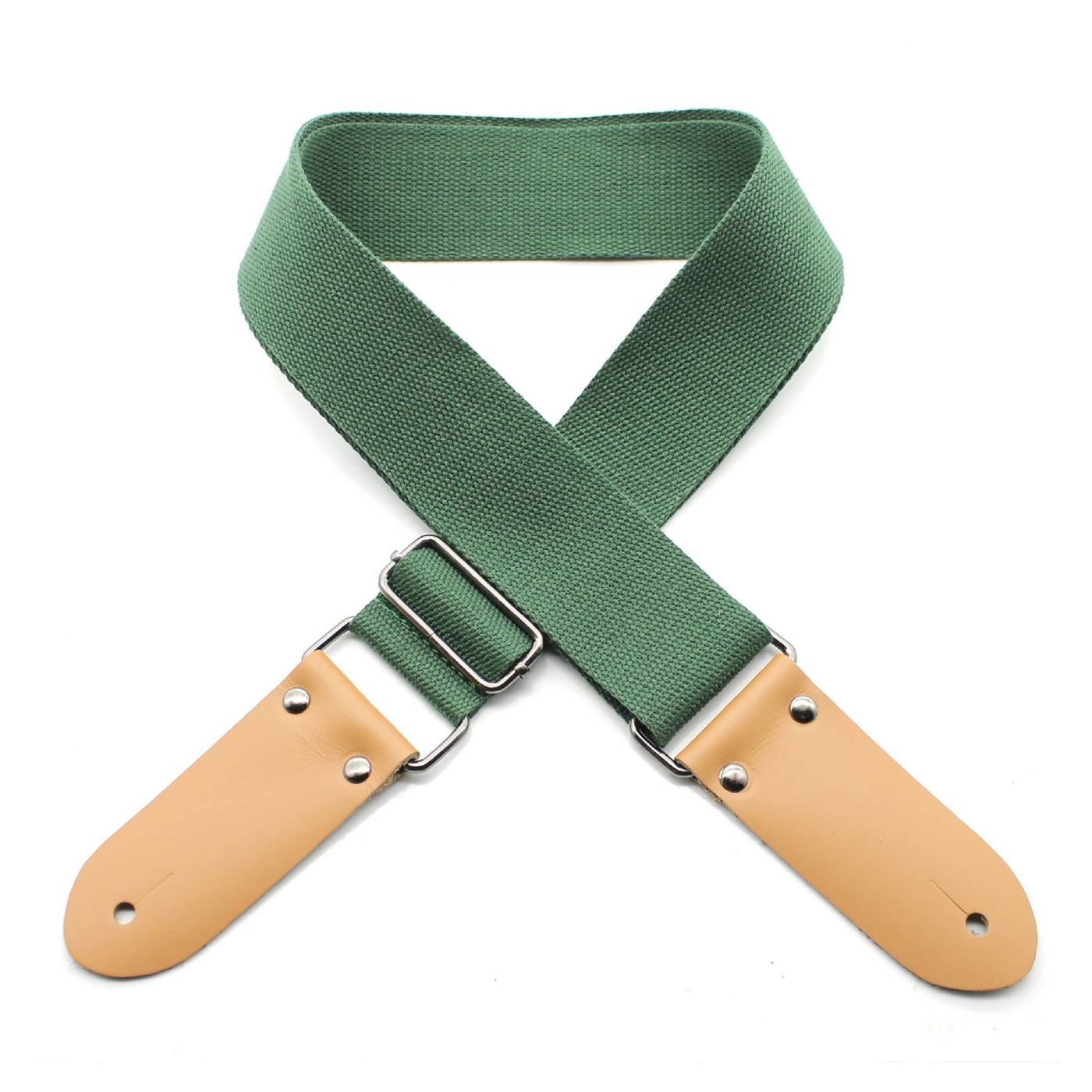 DSL Straps Weaving Series Cotton Guitar Strap 2in - Green