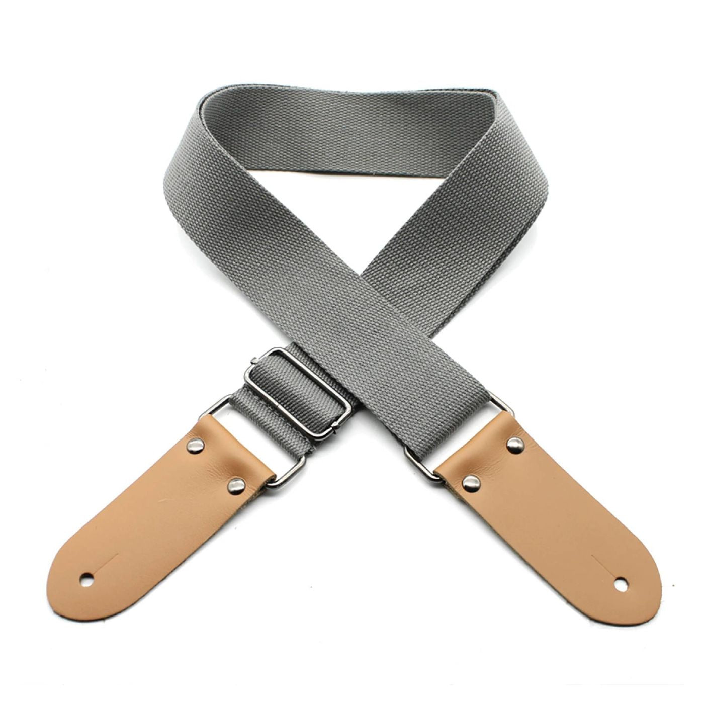 DSL Straps Weaving Series Cotton Guitar Strap 2in - Grey