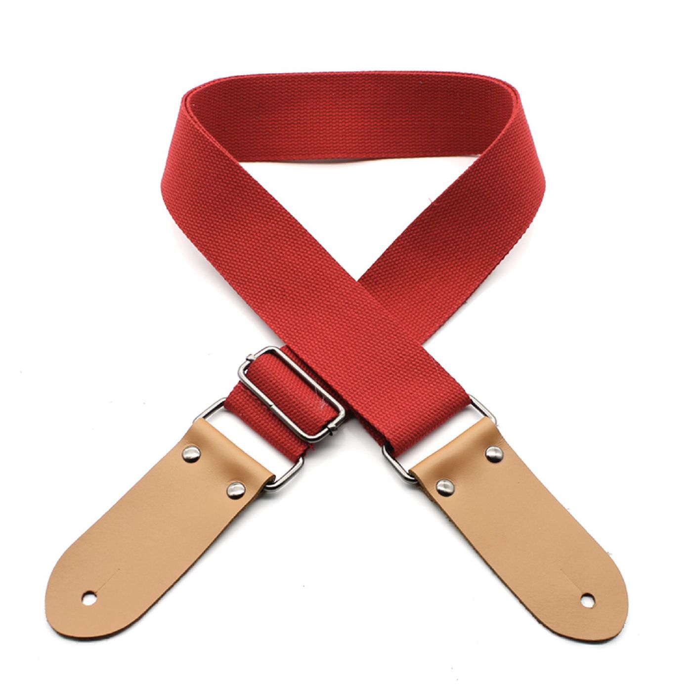 DSL Straps Weaving Series Cotton Guitar Strap 2in - Red