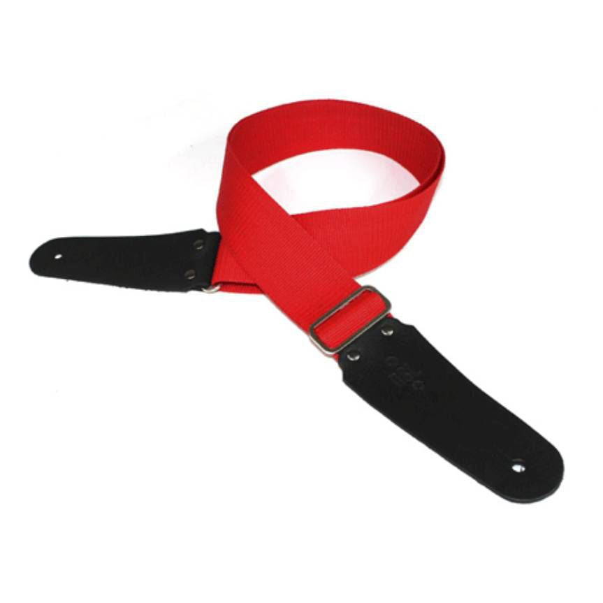 DSL Straps Classic Series Polypropylene Guitar Strap 2in - Red