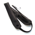 DSL Straps Bluegrass Series Leather Banjo Strap 2.5in - Black/Black