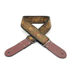 DSL Straps Weaving Jacquard Weaving Guitar Strap 2"  - APR Orange