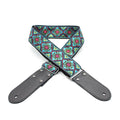 DSL Straps Weaving Jacquard Weaving Guitar Strap 2"  - Babylon Blue