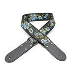 DSL Straps Weaving Jacquard Weaving Guitar Strap 2"  - FG Blue