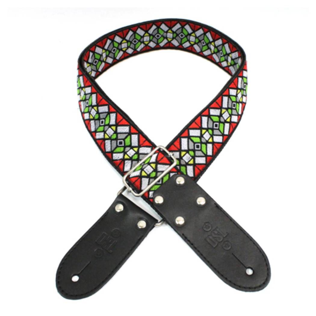 DSL Straps Weaving Series Jacquard Weaving Guitar Strap 2in  - Hazered