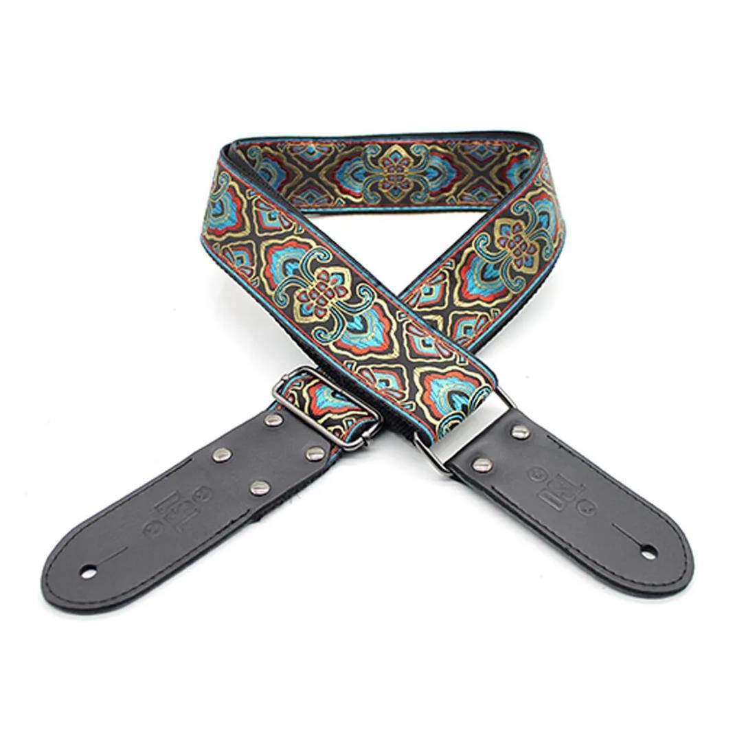 DSL Straps Weaving Series Jacquard Weaving Guitar Strap 2in  - Mermaid Blue