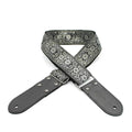 DSL Straps Weaving Jacquard Weaving Guitar Strap 2"  - Pais Silver