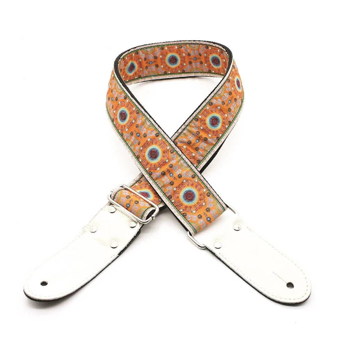 DSL Straps Weaving Series Jacquard Weaving Guitar Strap 2in  - SAL Orange