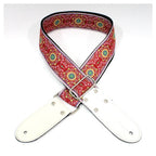 DSL Straps Weaving Series Jacquard Weaving Guitar Strap 2in  - SAL Red