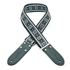 DSL Straps Weaving Series Jacquard Weaving Guitar Strap 2in  - Snow
