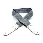 DSL Straps Weaving Jacquard Weaving Guitar Strap 2"  - TAD Blue