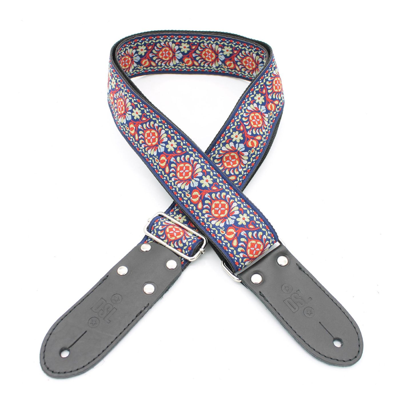 DSL Straps Weaving Series Jacquard Weaving Guitar Strap 2in  - TUK Red