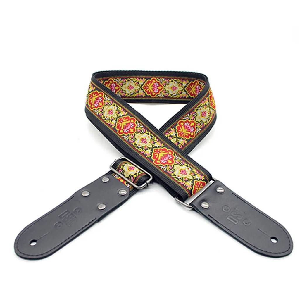 DSL Straps Weaving Series Jacquard Weaving Guitar Strap 2in  - Whisper Pink