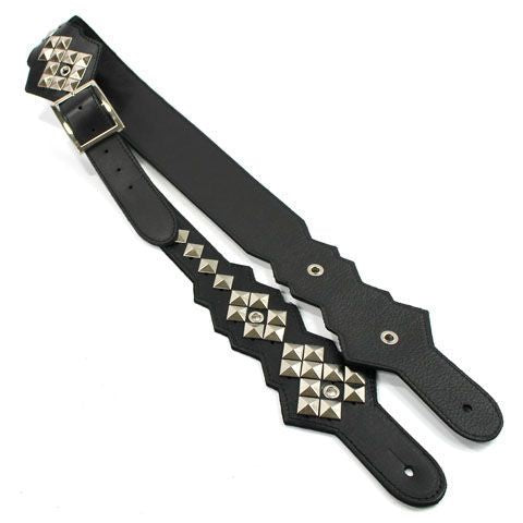 DSL Straps Metal Series RR Tribute Guitar Strap 2.5in - Black/Black