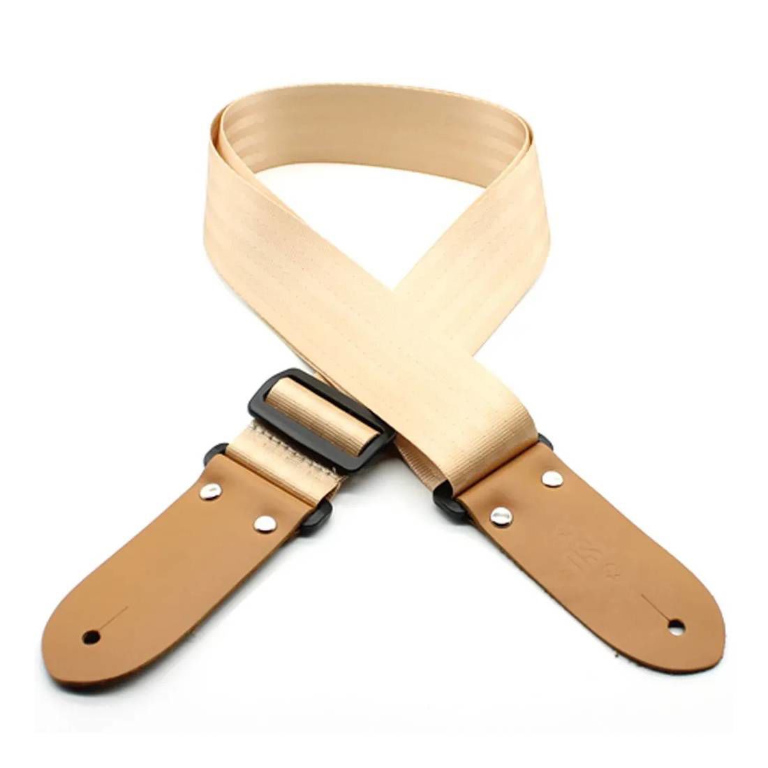 DSL Straps Classic Series Seat Belt Guitar Strap 2in Webbing - Gold