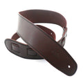 DSL Straps Classic Series Single Ply Guitar Strap 2.5in - Saddle Brown/Black Stitch