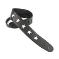 DSL Designers Star Guitar Strap 2.5" - White Star