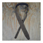 Colonial Leather 2.5 inch Double Suede Guitar Strap - Brown