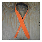 Colonial Leather Double Suede Guitar Strap - Orange