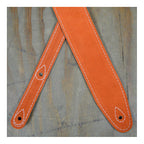 Colonial Leather Double Suede Guitar Strap - Orange