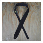 Colonial Leather Double Suede Guitar Strap - Black