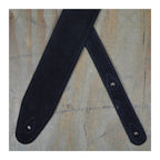 Colonial Leather Double Suede Guitar Strap - Black