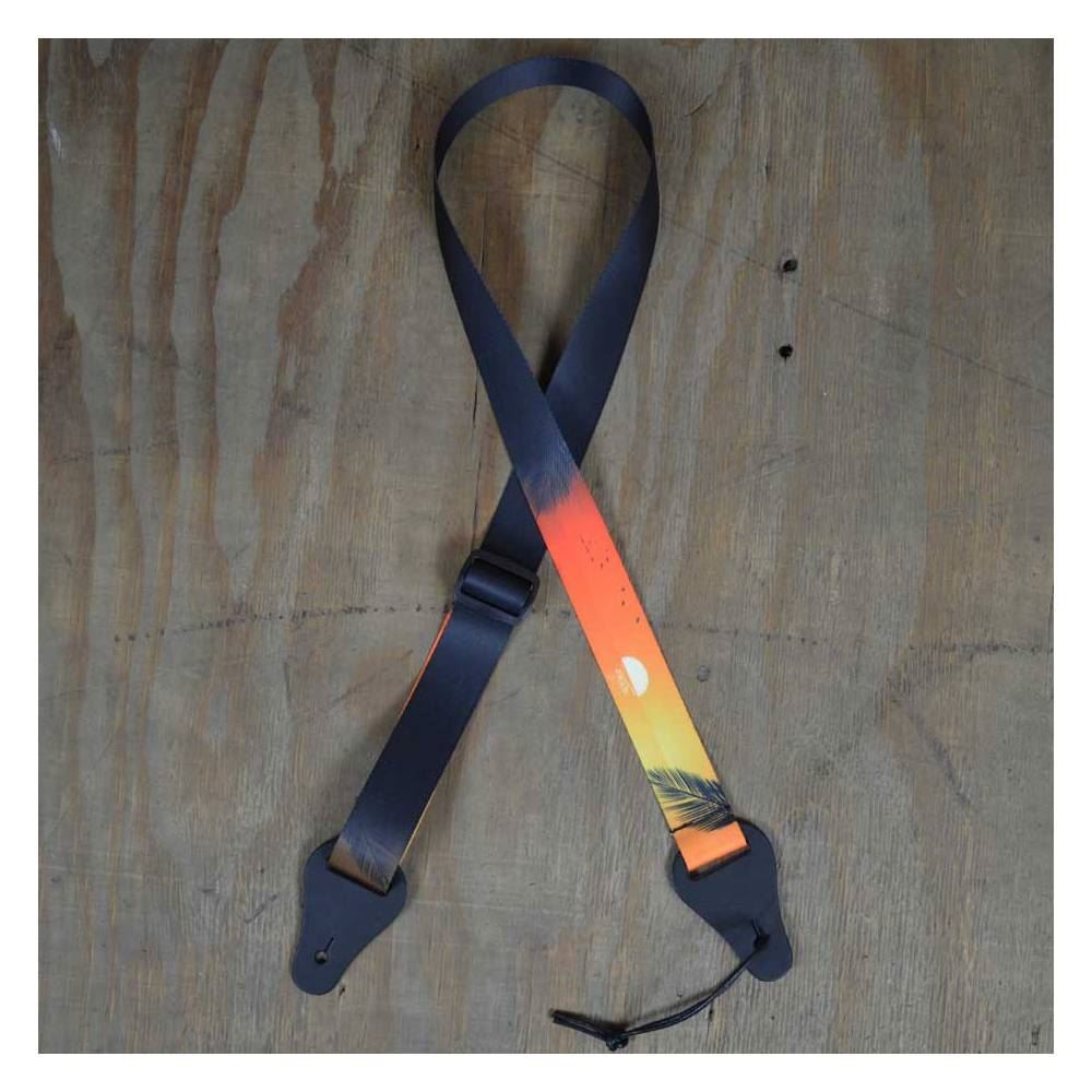 Colonial Leather Printed Webbing Ukulele Strap - Sun