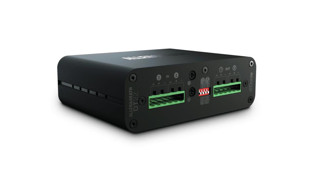 Allen & Heath DT22 2 input / 2 output Dante Interface