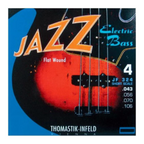 Thomastik JF324 Jazz Flat Wound 43-106 Short Scale Electric Bass Guitar String Set
