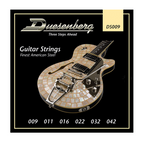 Duesenberg electric guitar strings 009-042 set, metal strings with nickel finish, displayed on a plain background