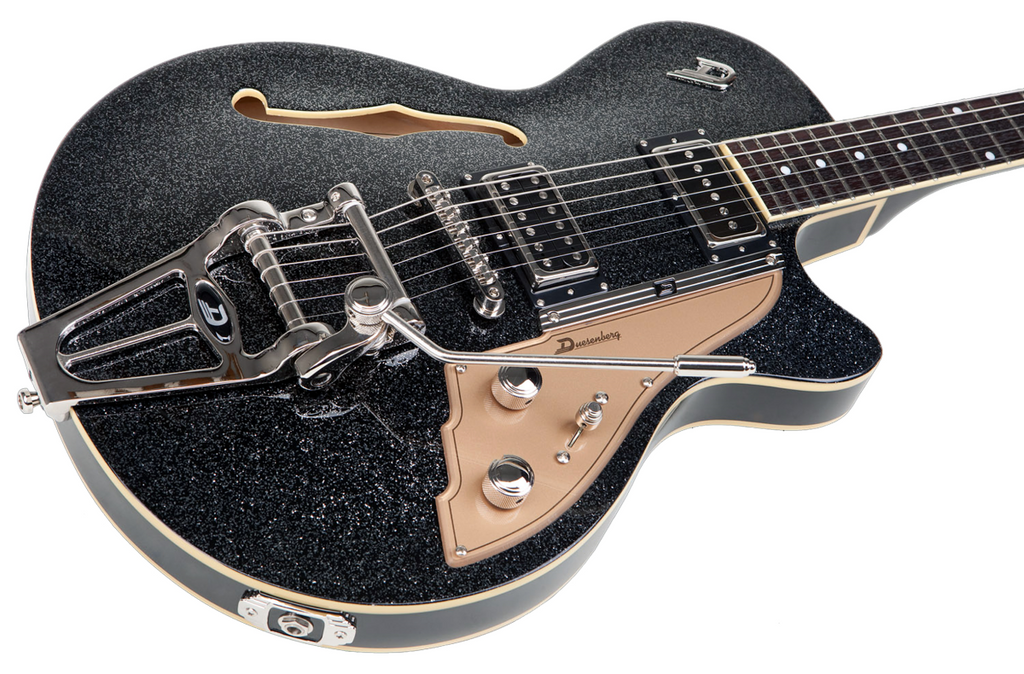 Duesenberg Starplayer TV Hollowbody Electric Guitar in Black Sparkle