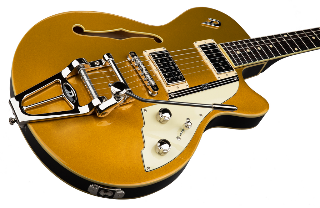 Duesenberg Starplayer TV Hollowbody Electric Guitar in Gold Top