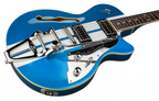Duesenberg Alliance Series 30th Ann. Mike Campbell Hollowbody Electric Guitar in Blue/White