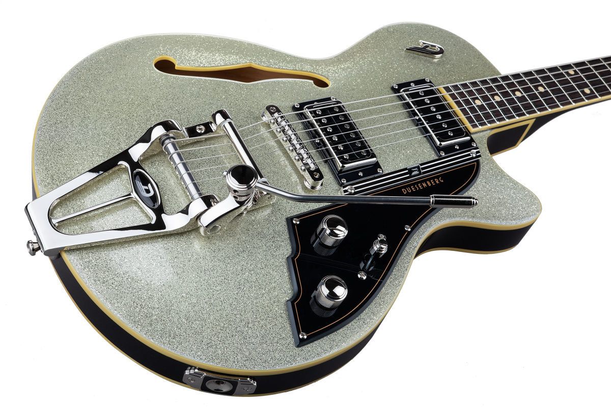Duesenberg Starplayer TV Electric Guitar in Silver Sparkle