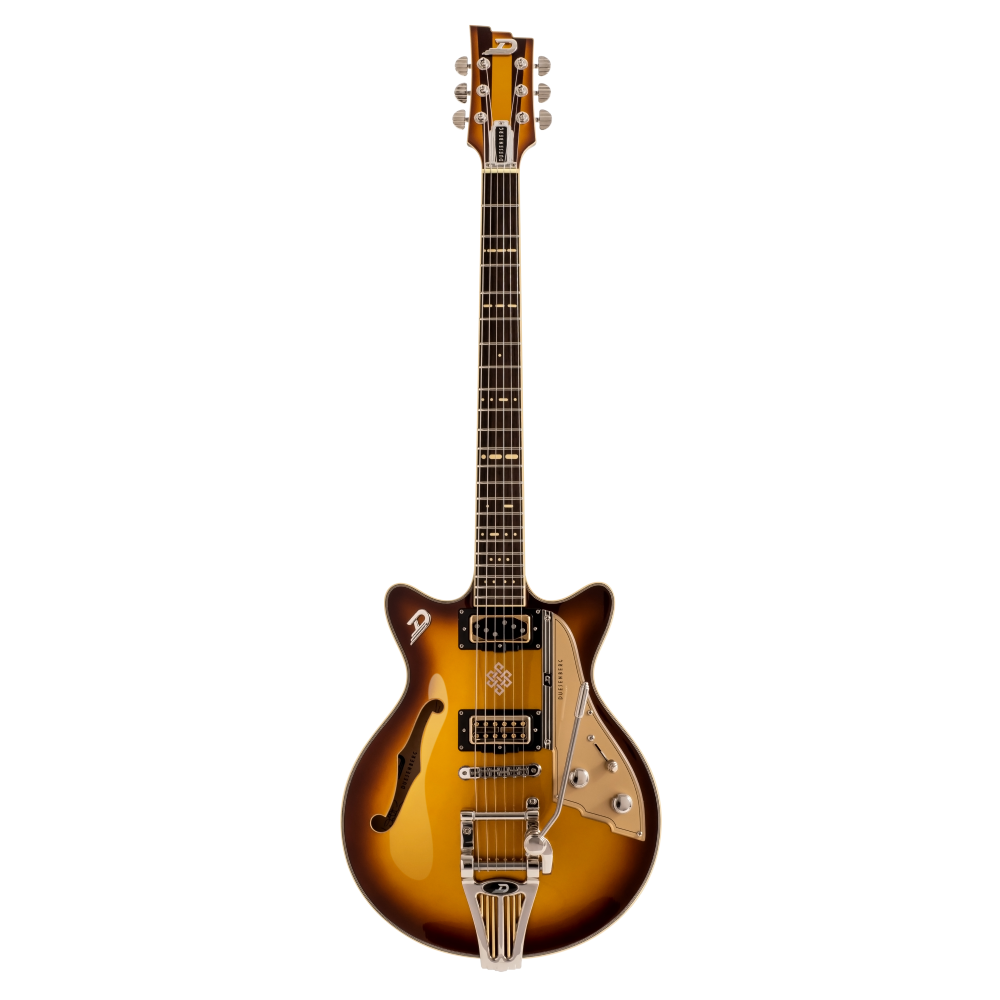 Duesenberg Alliance Series Joe Walsh Hollowbody Electric Guitar in Gold Burst