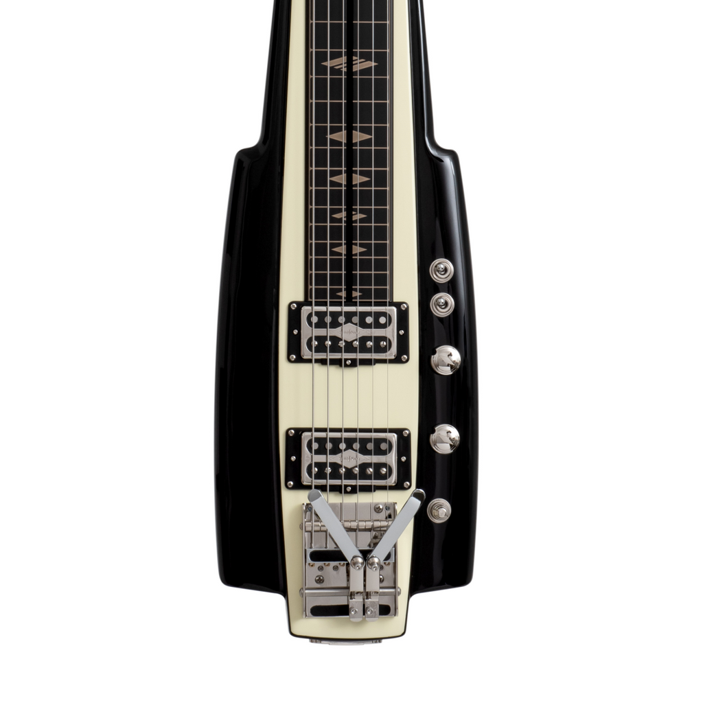 Duesenberg Fairytale Lapsteel Guitar in Split King Ivory and Black