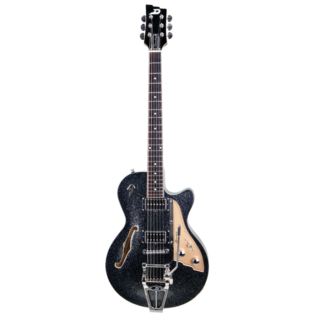 Duesenberg Starplayer TV Hollowbody Electric Guitar in Black Sparkle
