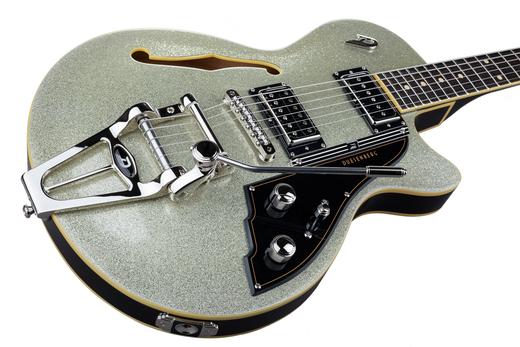 Duesenberg Starplayer TV Electric Guitar in Silver Sparkle