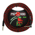 Pig Hog Instrument Cable - Right Angle - 20ft - Tartan Plaid
