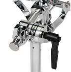 DW 9000 Series Airlift Tom and Snare Drum Stand, durable DW drum hardware with adjustable height and secure grip, black finish