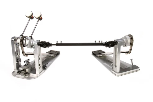 DW MFG Series Machined Chain Drive Double Bass Drum Pedal with Bag - Black